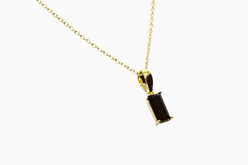 Ameya अमेय | Onyx | Halskette | 18K Vermeil Vergoldung